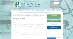 Desktop Screenshot of musictherapyontario.com