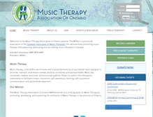 Tablet Screenshot of musictherapyontario.com
